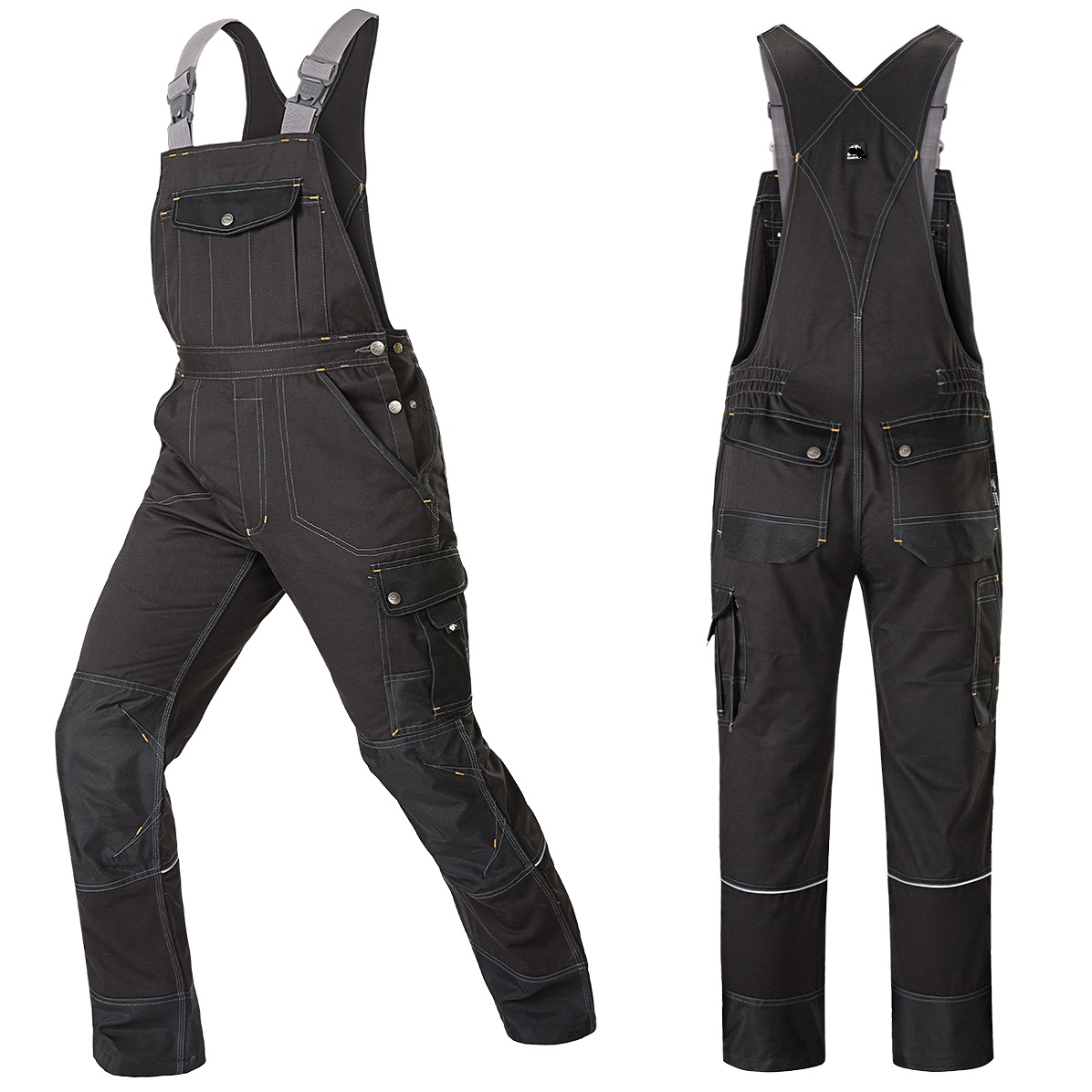 Leather Work Overalls - Welding Suit Working Bib Overalls Protective