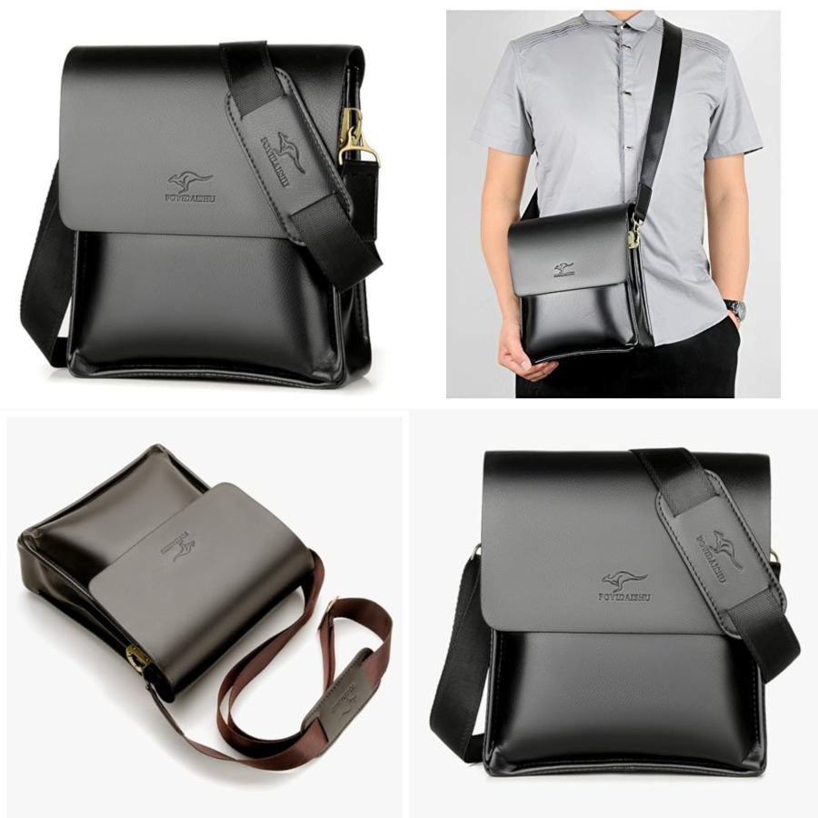 Leather Work Bag Mens - Mens Crossbody Bag, Leather Messenger Shoulder