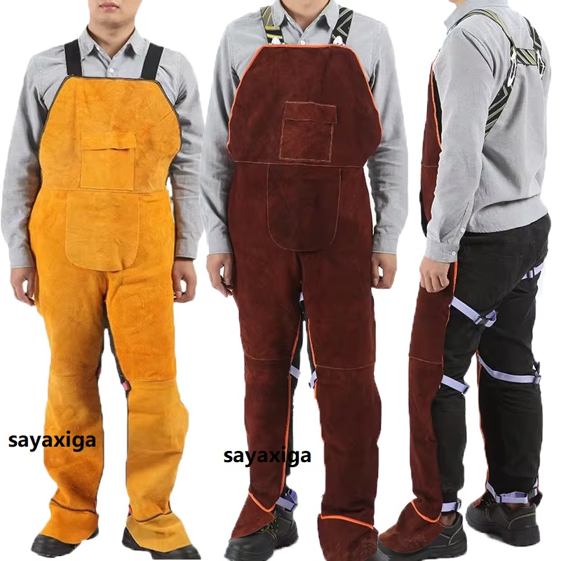 Heavy Duty Cow Leather Welding - Leather Work Overalls reseña y precio
