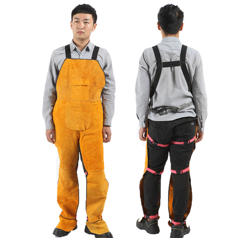 Heavy Duty Cow Leather Welding - Leather Work Overalls reseña y precio