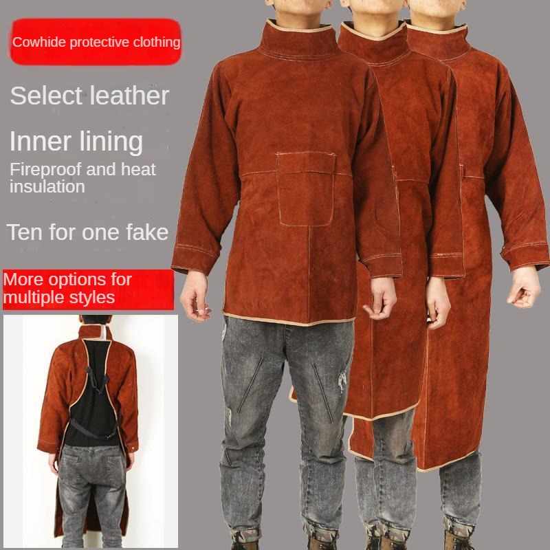 Welder Protective Cover Cowhid - Leather Work Overalls reseña y precio