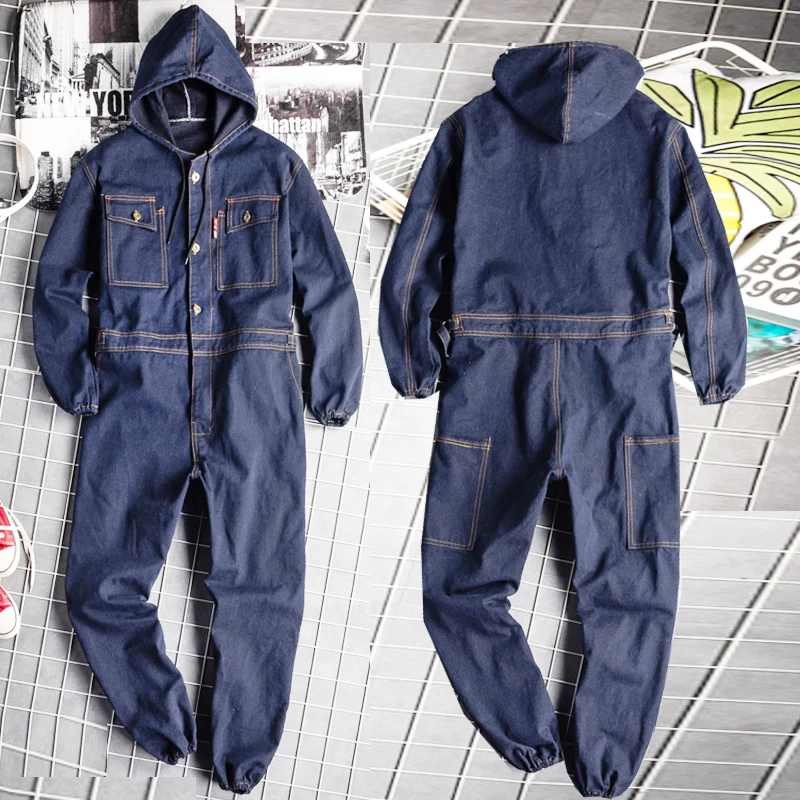 Denim Coverall Electric Weldin - Leather Work Overalls reseña y precio