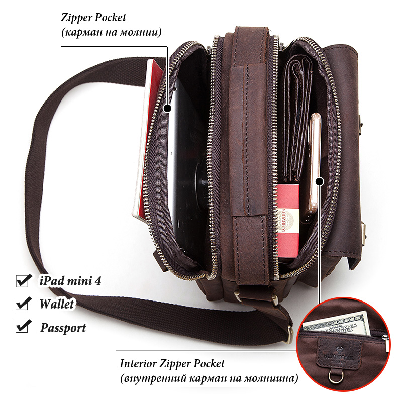 LAREET Men's Genuine Leather S - Leather Work Bag Mens reseña y precio