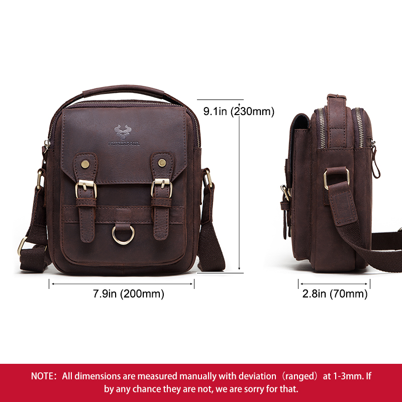 LAREET Men's Genuine Leather S - Leather Work Bag Mens reseña y precio