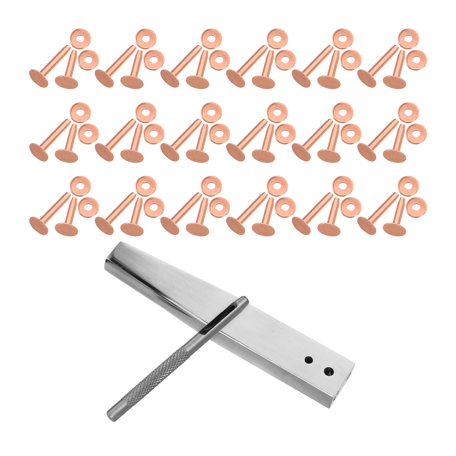 1Set Copper Rivet Setter Tool  - Leatherwork Rivet Setter reseña y precio