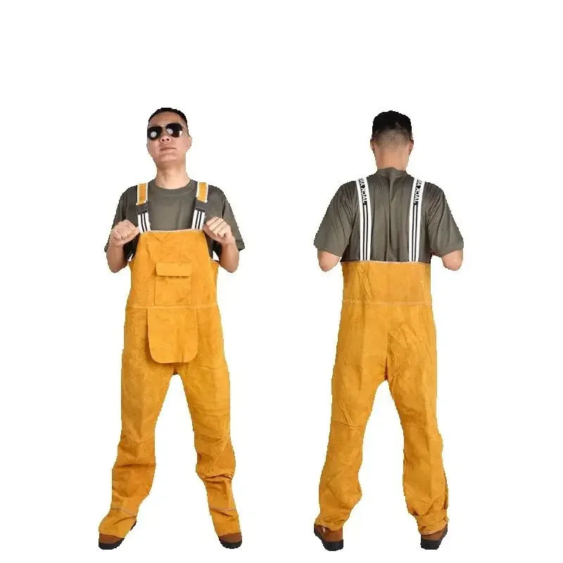 Welding Strap Suit Men Bib Ove - Leather Work Overalls reseña y precio