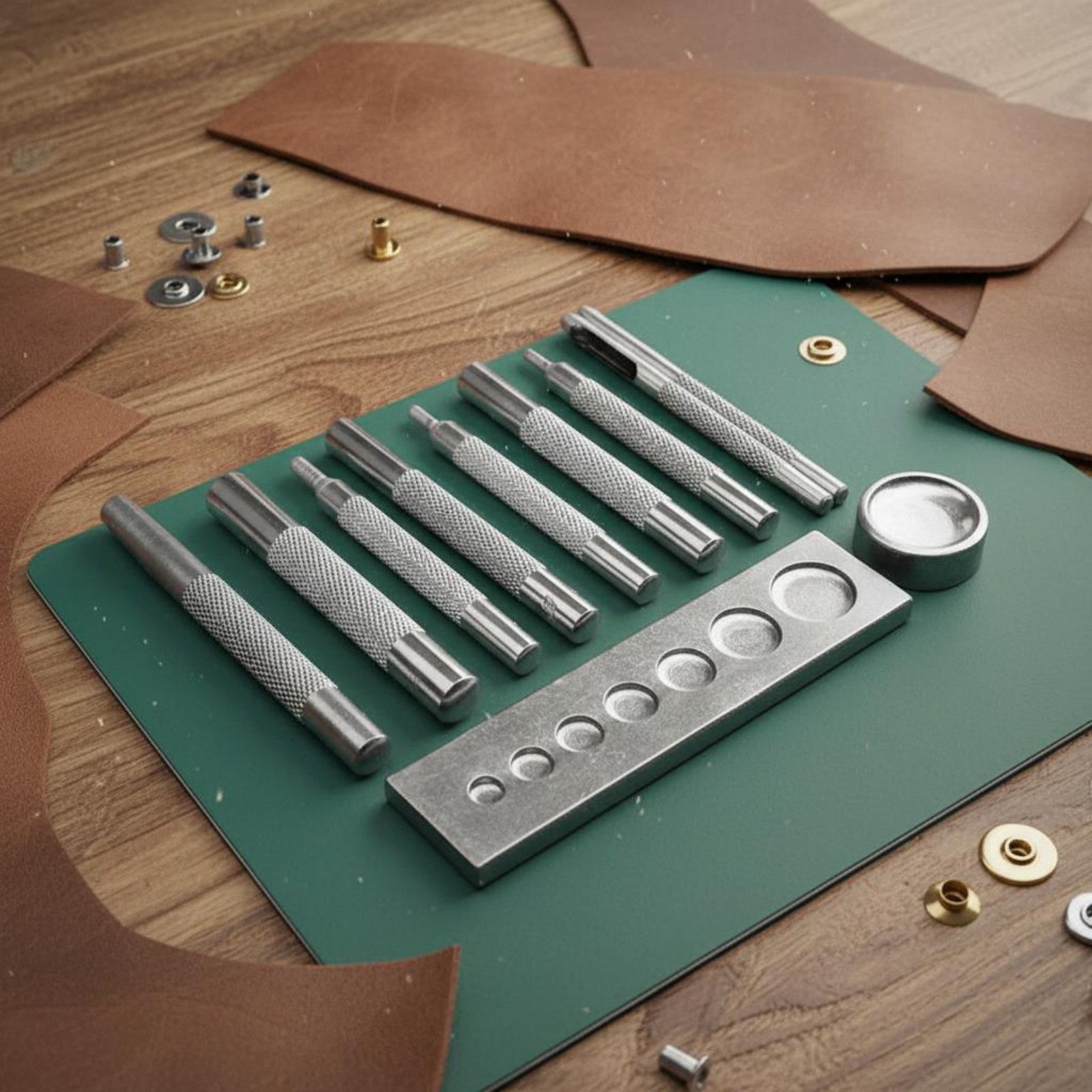 11 Pieces Snap Fastener Tool S - Leatherwork Rivet Setter reseña y precio