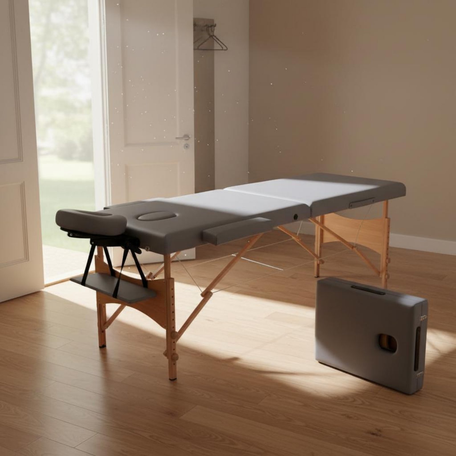 Portable Massage Table PU Leat - Upholstery Leather Work reseña y precio