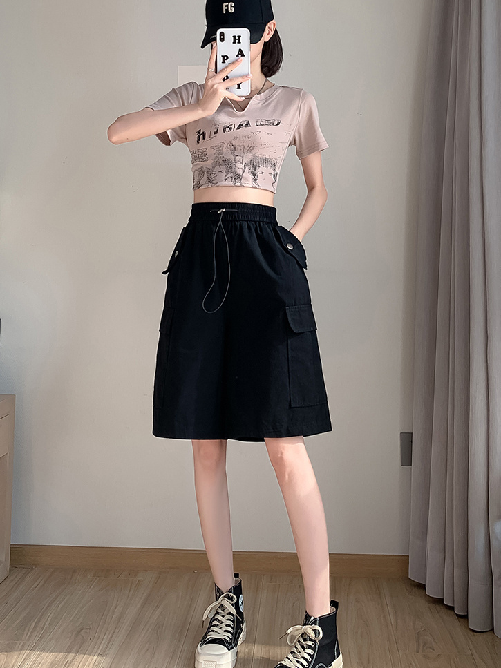 American Retro Work Shorts in  - Leather Work Overalls reseña y precio