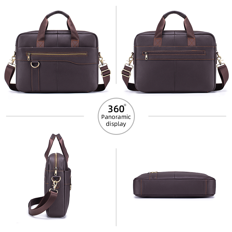 Men's Vintage Genuine Leather  - Leather Work Bag Mens reseña y precio