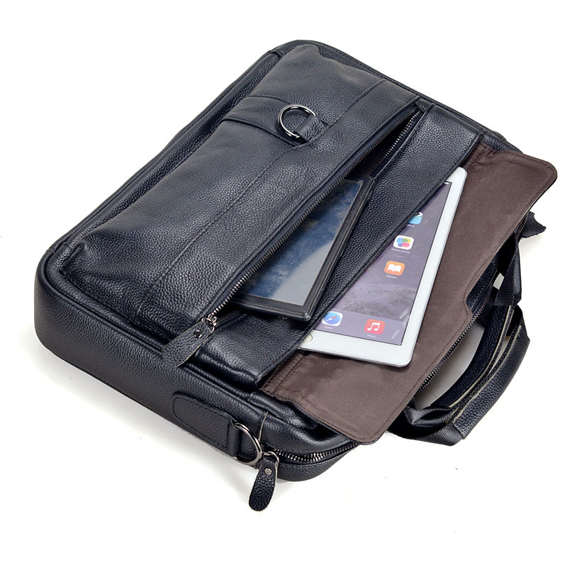 Large Men's Genuine Leather Ha - Leather Work Bag Mens reseña y precio