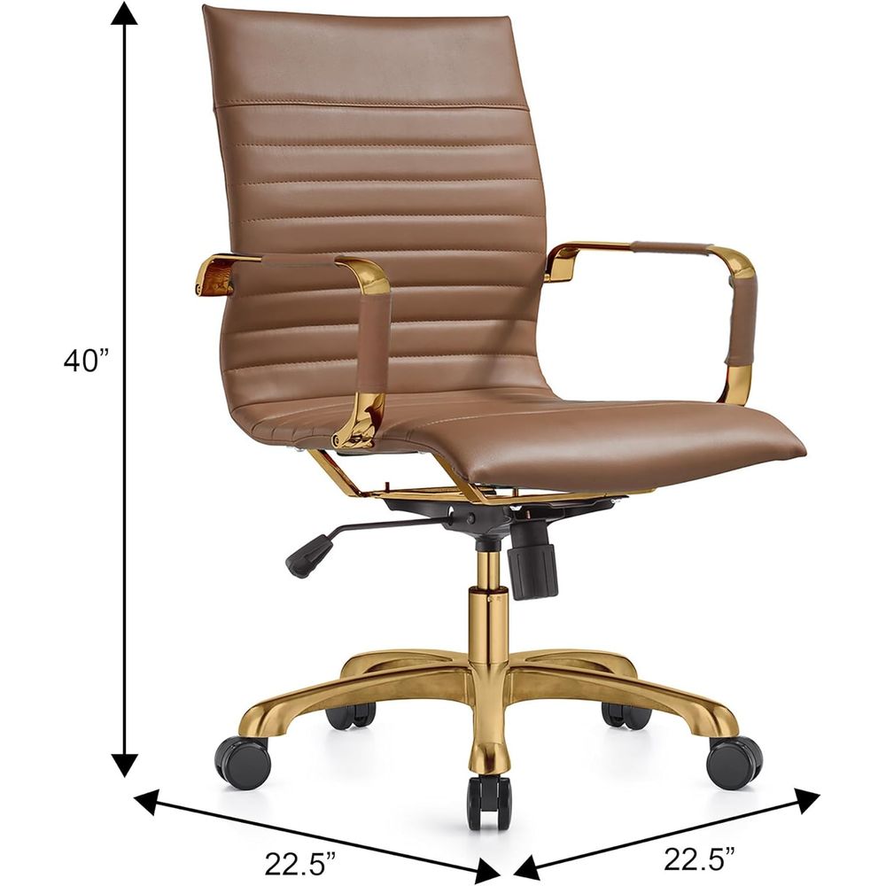 Ergonomic High-Back Leather Of - Leatherwork At Home reseña y precio