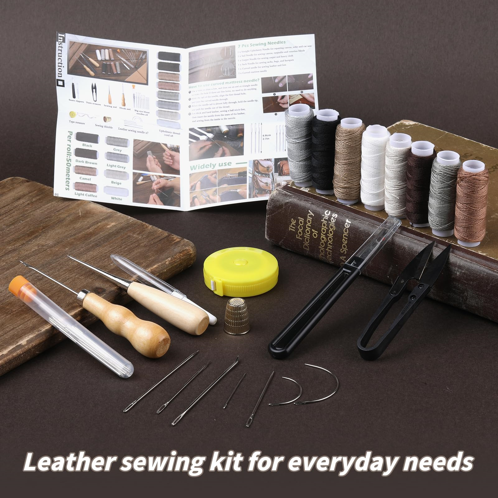 Upholstery Repair Sewing Kit H - Upholstery Leather Work reseña y precio