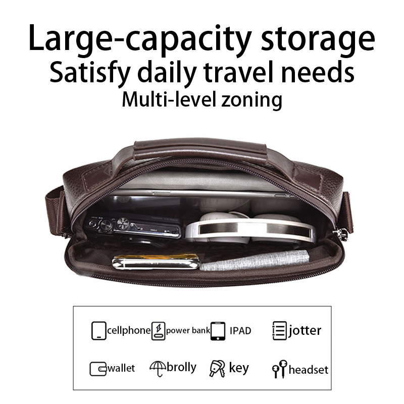 Durable Wear-resistant Two-ton - Leather Work Bag Mens reseña y precio