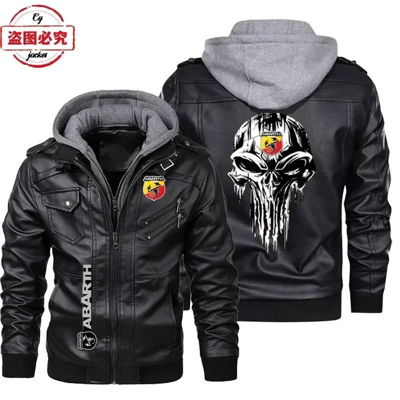 European Size Leather jacket A - Leather Work Jacket With Hood reseña y precio