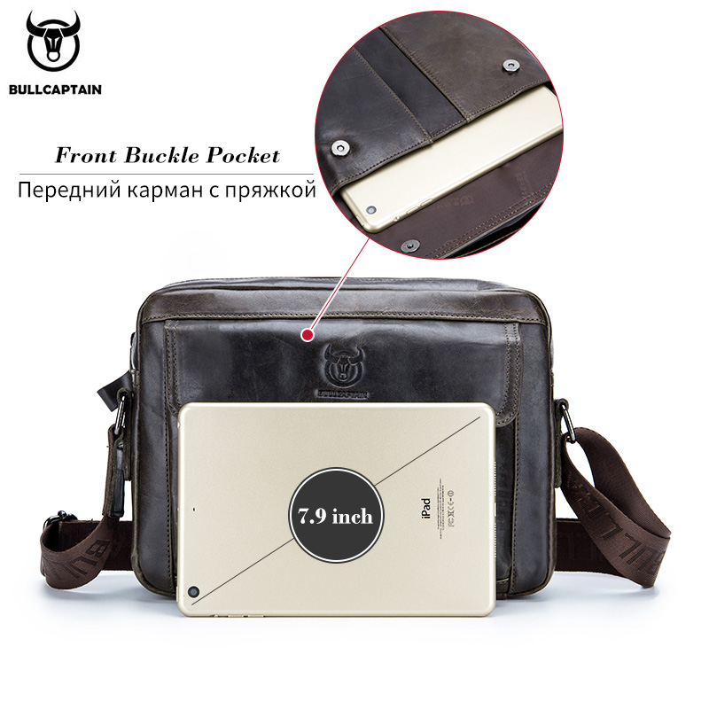 BULLCAPTAIN Genuine Leather Me - Leather Work Bag Mens reseña y precio