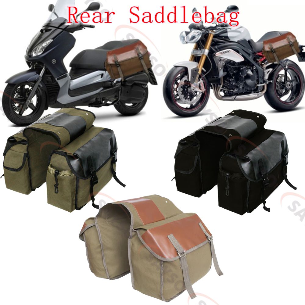 Canvas Leather Rear Saddlebag  - Leatherwork Tools reseña y precio