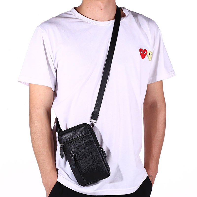 Men's Genuine Leather Crossbod - Leather Work Bag Men reseña y precio