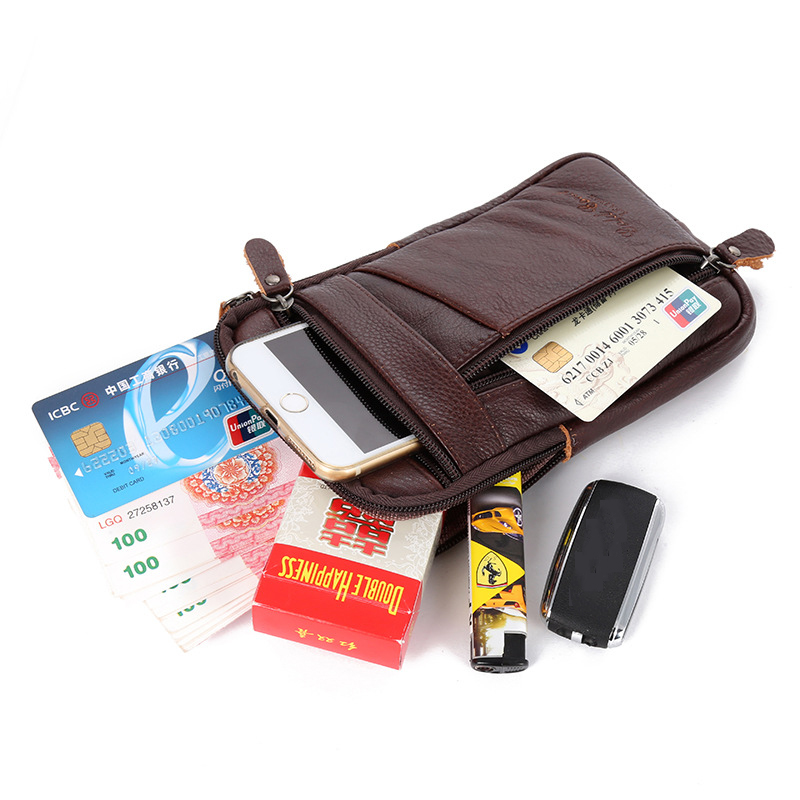Men's Genuine Leather Crossbod - Leather Work Bag Men reseña y precio