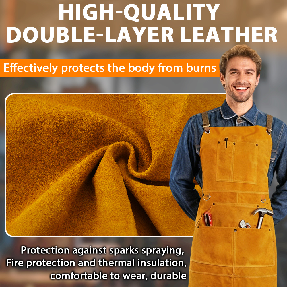 Oxhide Leather Welding Apron C - Leather Work For Car reseña y precio
