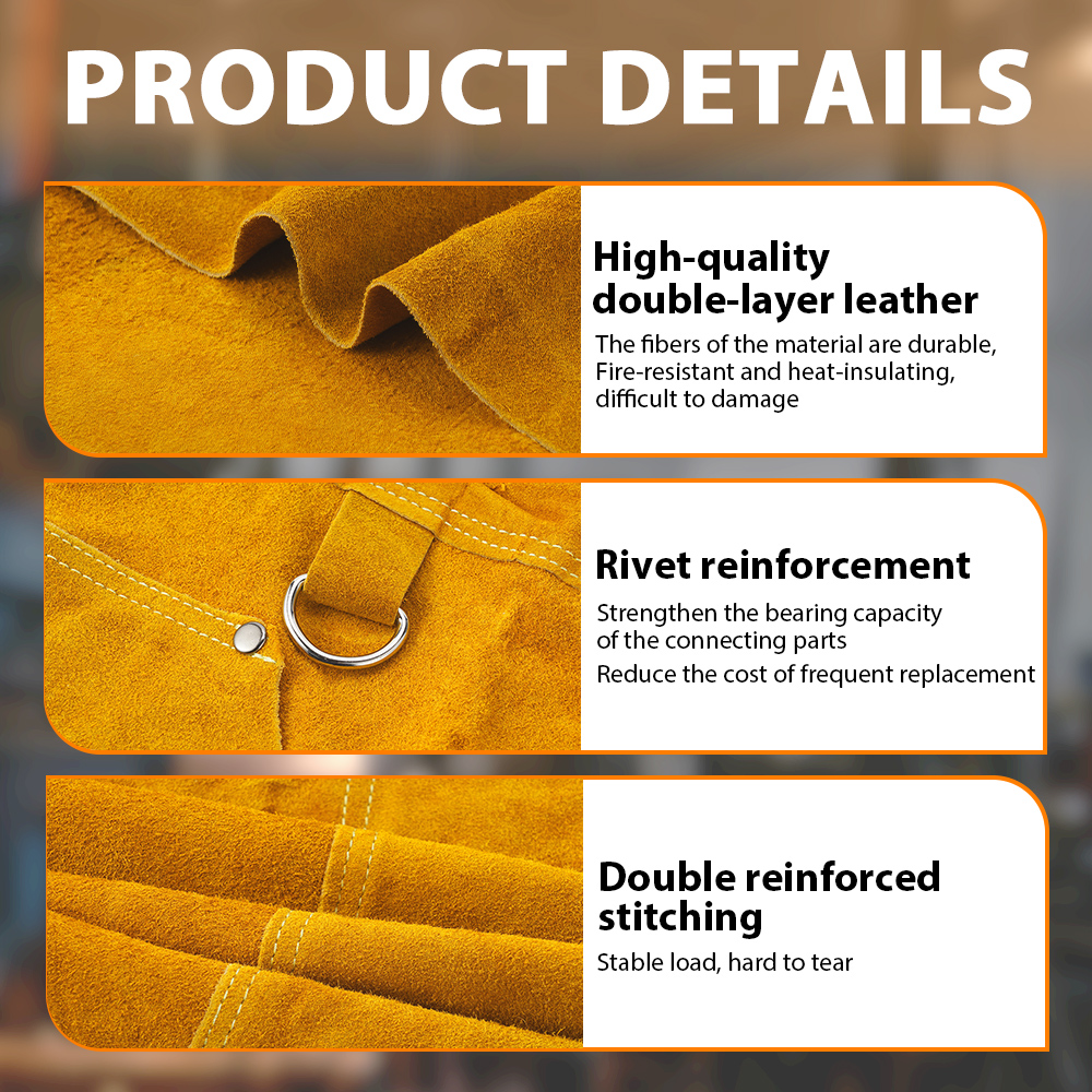 Oxhide Leather Welding Apron C - Leather Work For Car reseña y precio