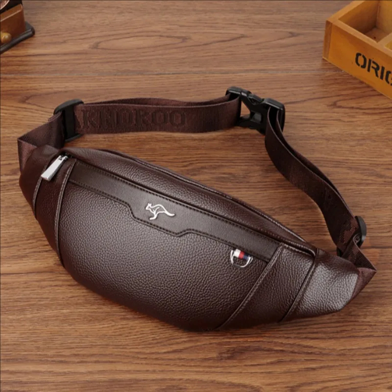 Business Leather Waist Bag Mul - Leather Work Bag Men reseña y precio