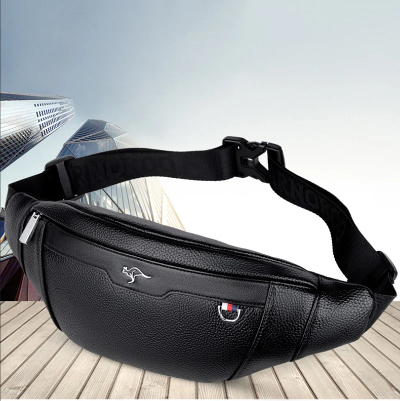 Business Leather Waist Bag Mul - Leather Work Bag Men reseña y precio