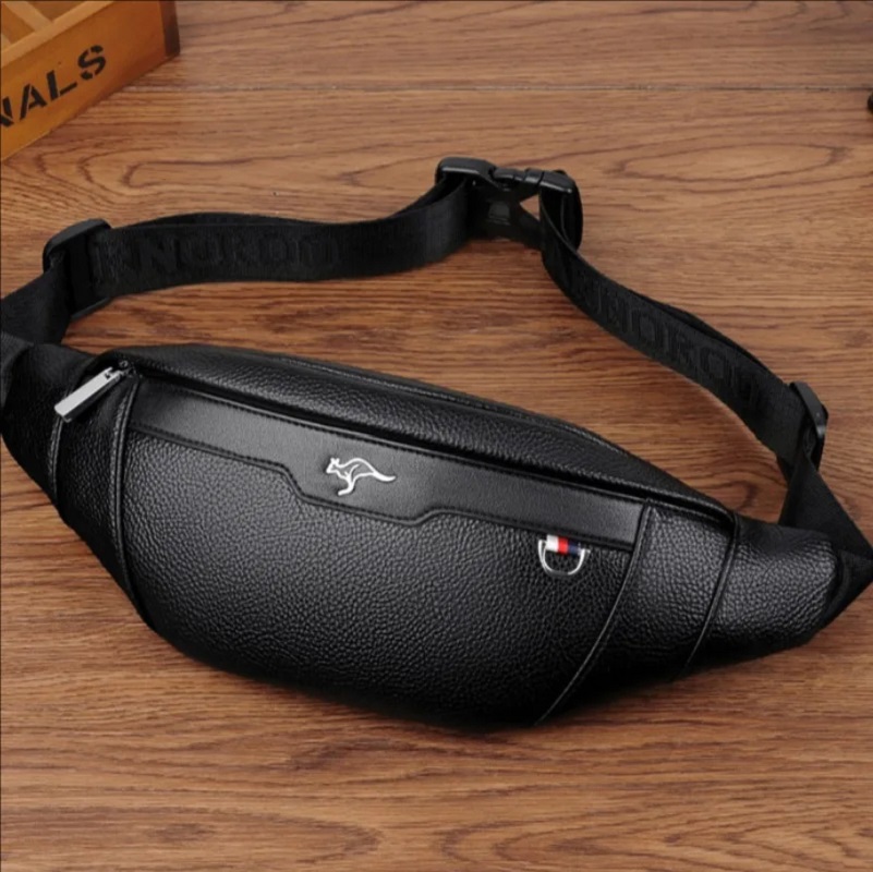Business Leather Waist Bag Mul - Leather Work Bag Men reseña y precio