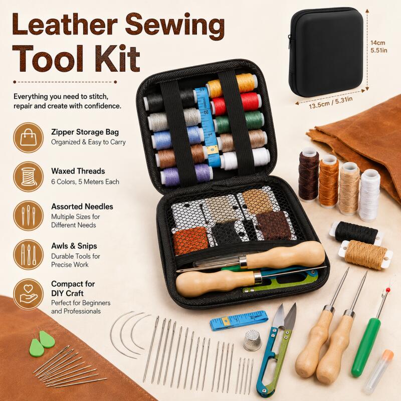 Leather Working Kit Leather Se - Upholstery Leather Work reseña y precio