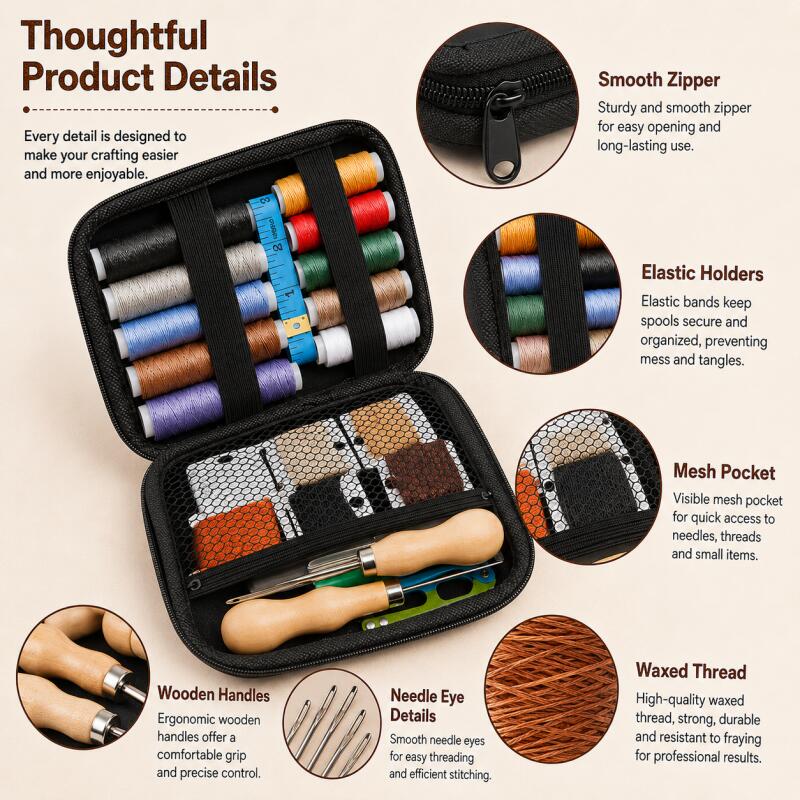 Leather Working Kit Leather Se - Upholstery Leather Work reseña y precio