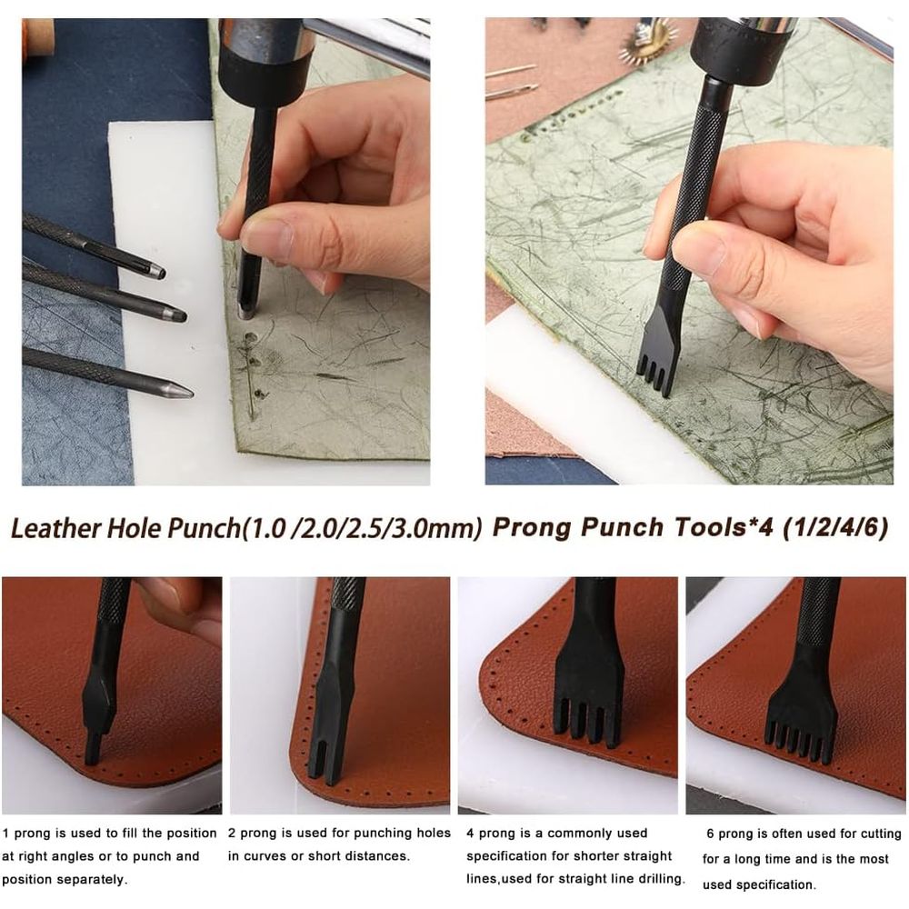 Leather Working Tools, Practic - Beginner Leatherwork Kit reseña y precio
