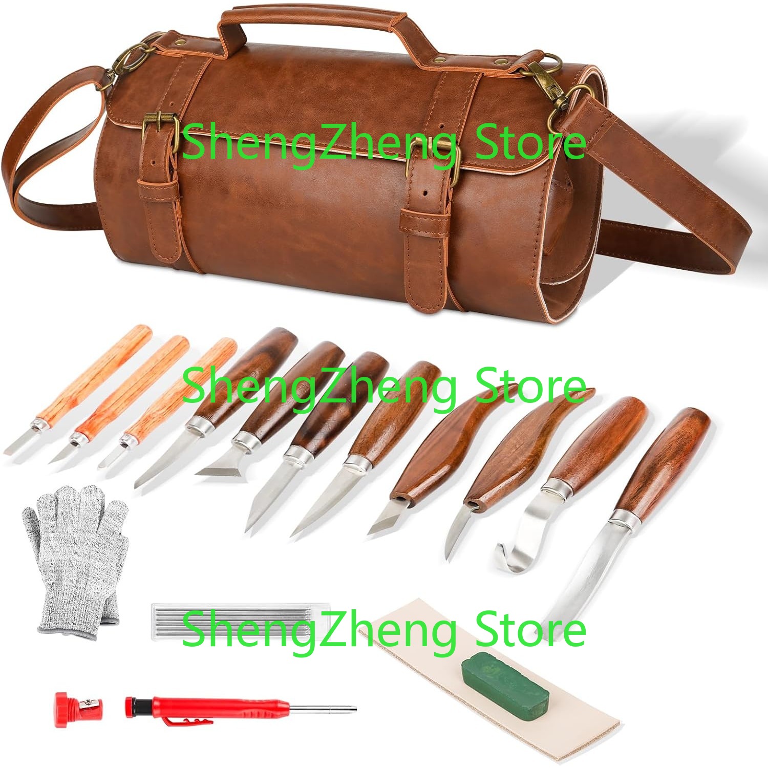Wood Carving Tools Sets Kit  W - Beginner Leatherwork Kit reseña y precio