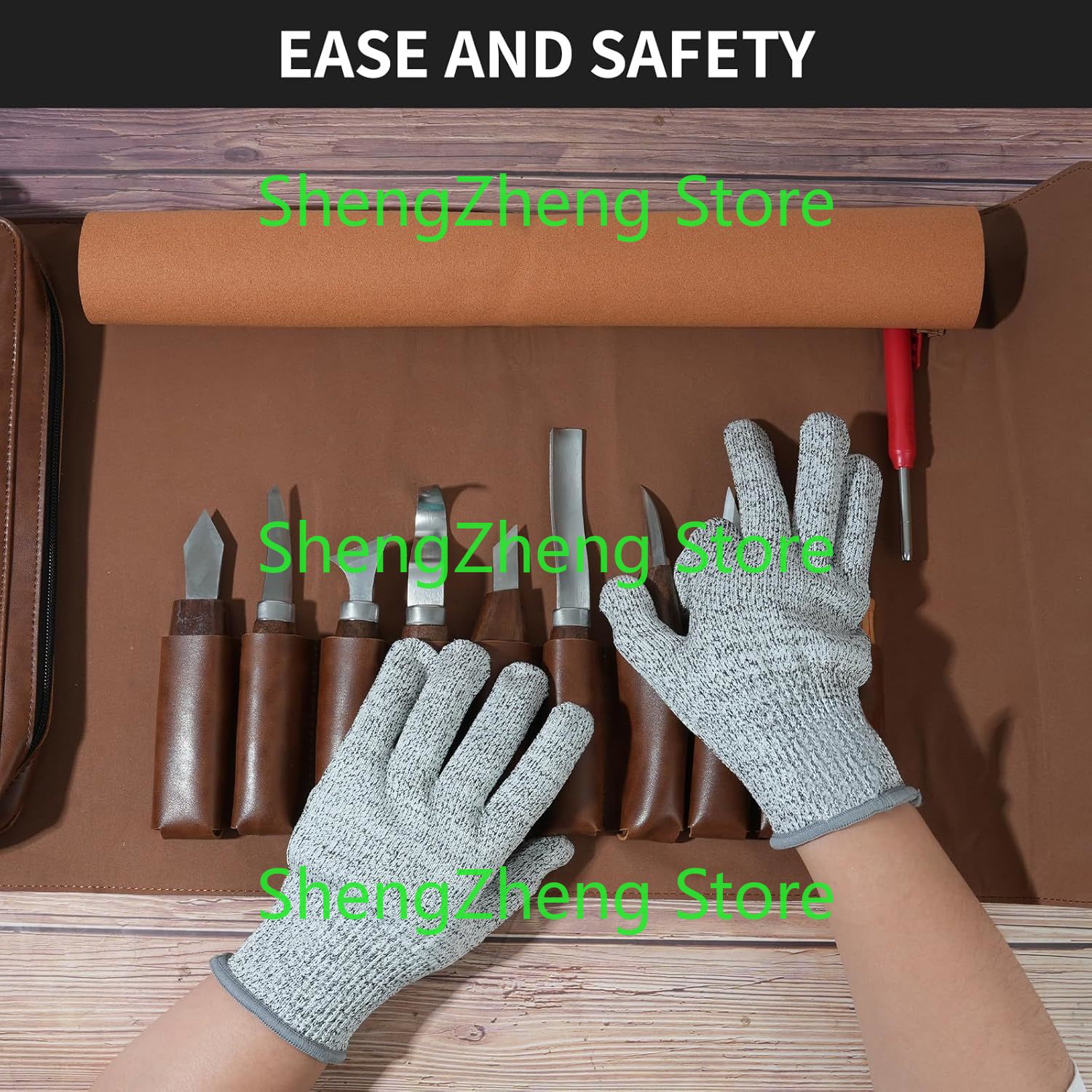 Wood Carving Tools Sets Kit  W - Beginner Leatherwork Kit reseña y precio
