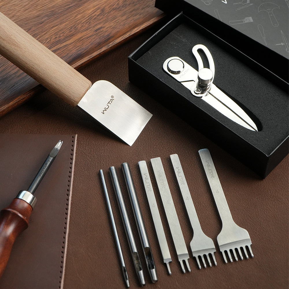 WUTA 63/74PCS Leather Craft Wo - Beginner Leatherwork Kit reseña y precio