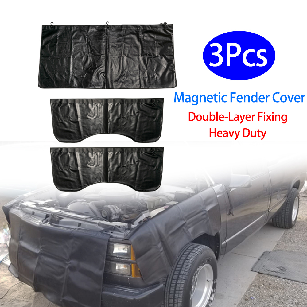 3 PCS/set Magnetic Fender Cove - Leather Work For Car reseña y precio