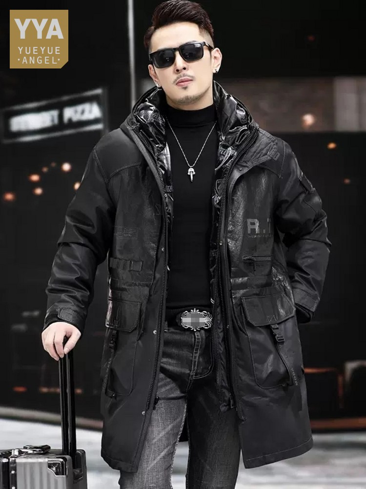 Winter Genuine Leather Coat Me - Leather Work Jacket With Hood reseña y precio
