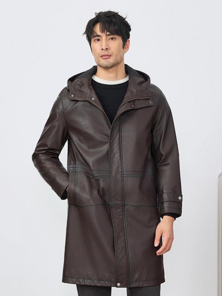 Fashion Mens Autum New Hooded  - Leather Work Jacket With Hood reseña y precio