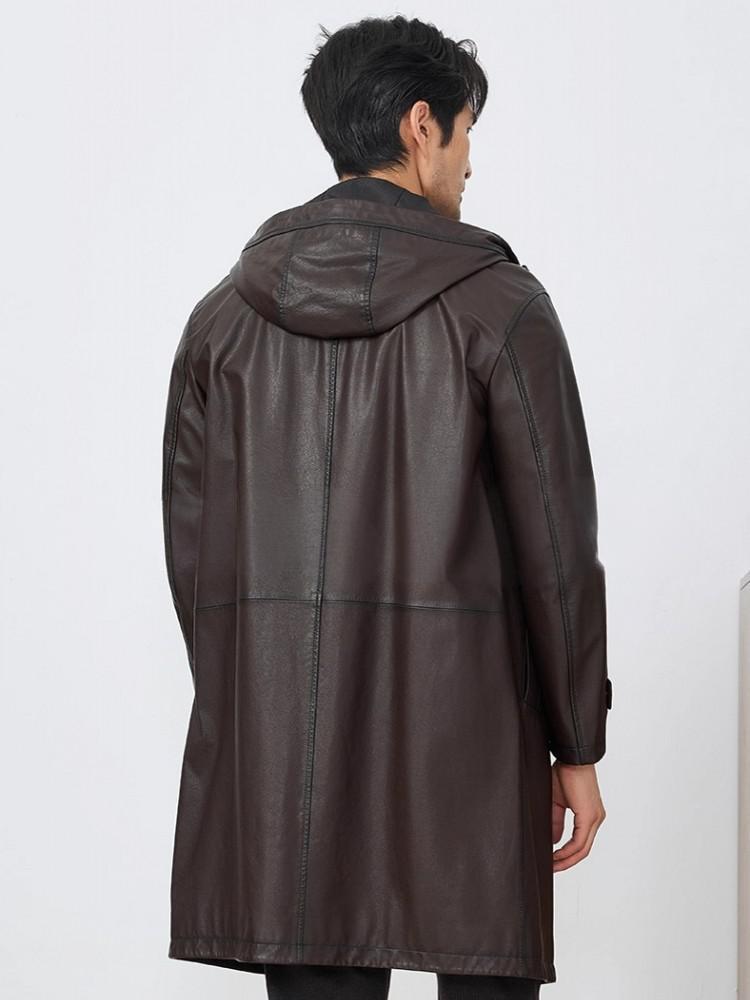 Fashion Mens Autum New Hooded  - Leather Work Jacket With Hood reseña y precio
