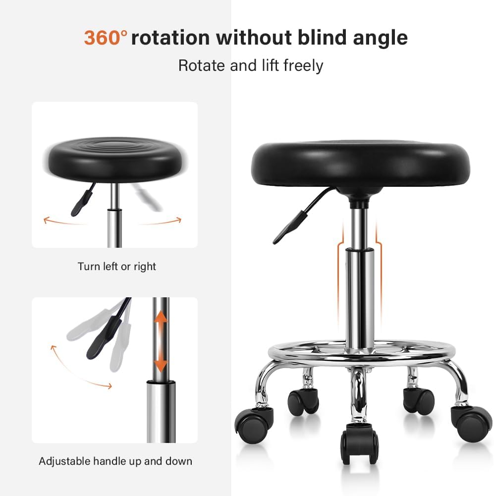 PU Leather Modern Round Rollin - Leatherwork Tattoo reseña y precio