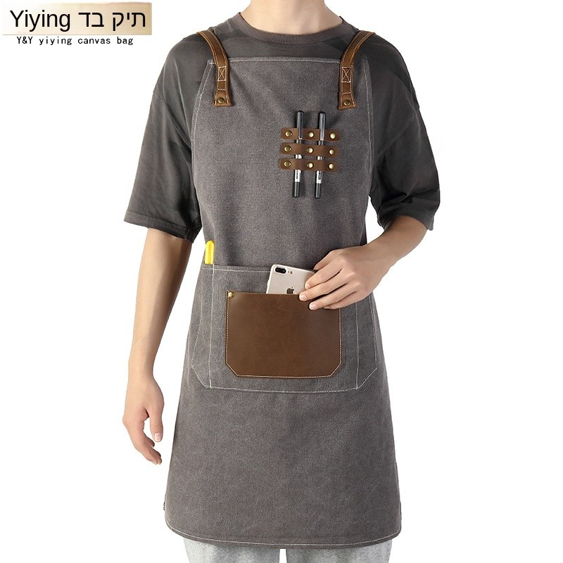 Fashionable Wax Canvas Tool Ap - Leather Work Overalls reseña y precio