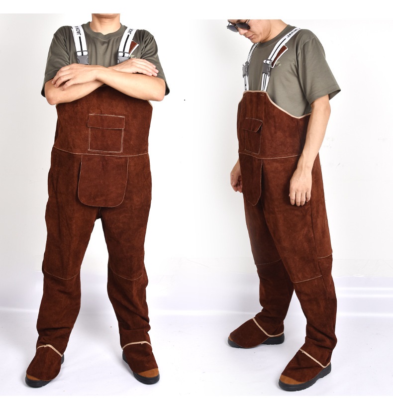 Welding Clothing Men's Overall - Leather Work Overalls reseña y precio