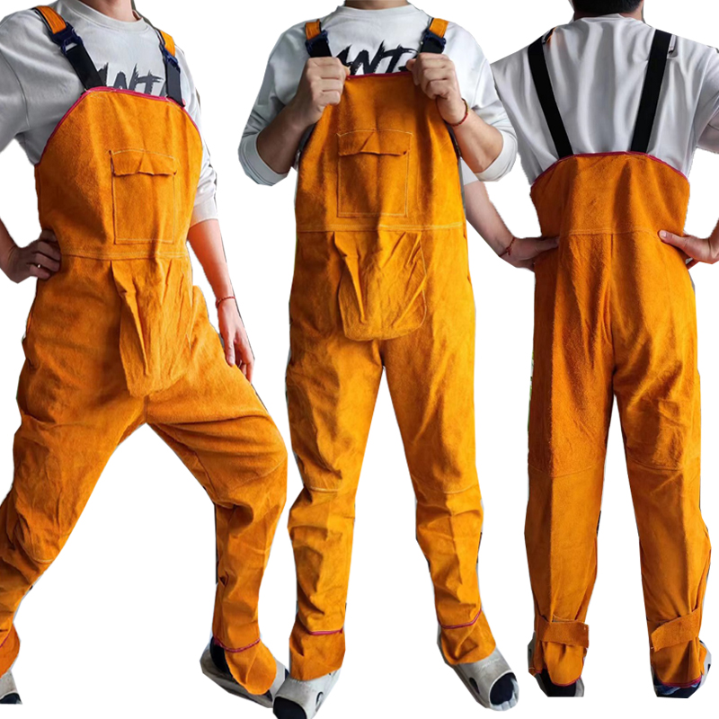Welding Clothing Men's Overall - Leather Work Overalls reseña y precio