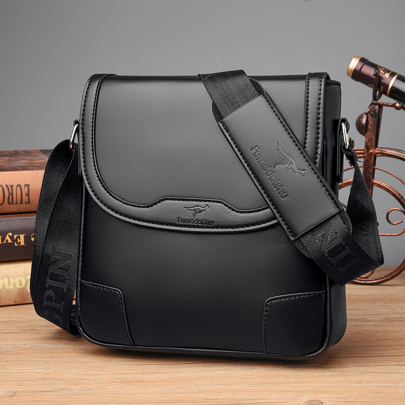 Luxury Brand Men Leather Shoul - Leather Work Bag Men reseña y precio