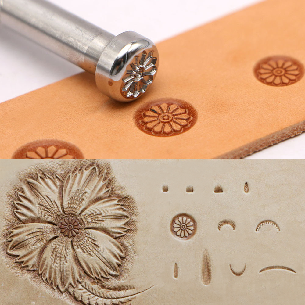 Flower Center Pattern J301  Le - Leatherwork Tools reseña y precio