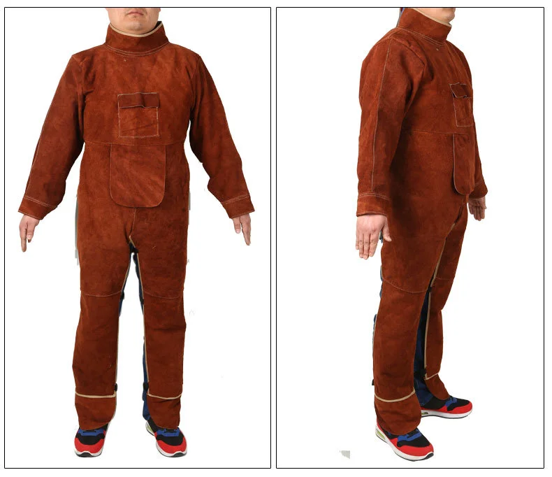 Cowhide Welding Clothes for Me - Leather Work Overalls reseña y precio