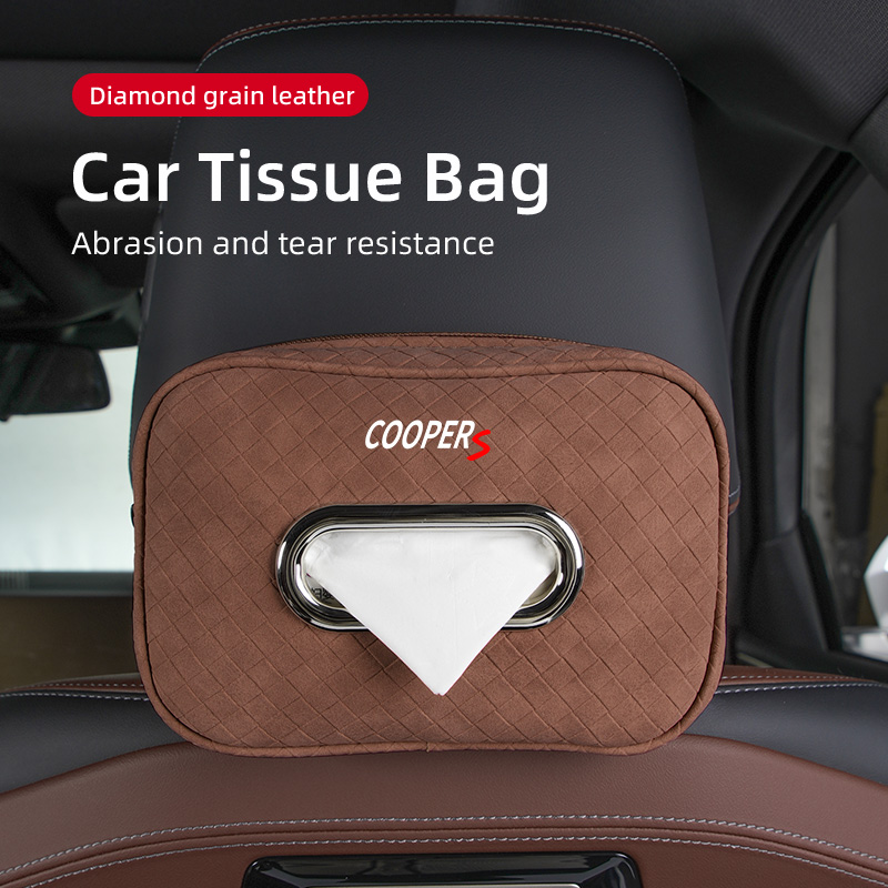Car Tissue Box Leather Seat Ba - Leather Work For Car reseña y precio