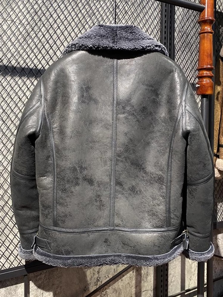 Men Winter Warm Wool Lining Sh - Leather Work Jacket With Hood reseña y precio