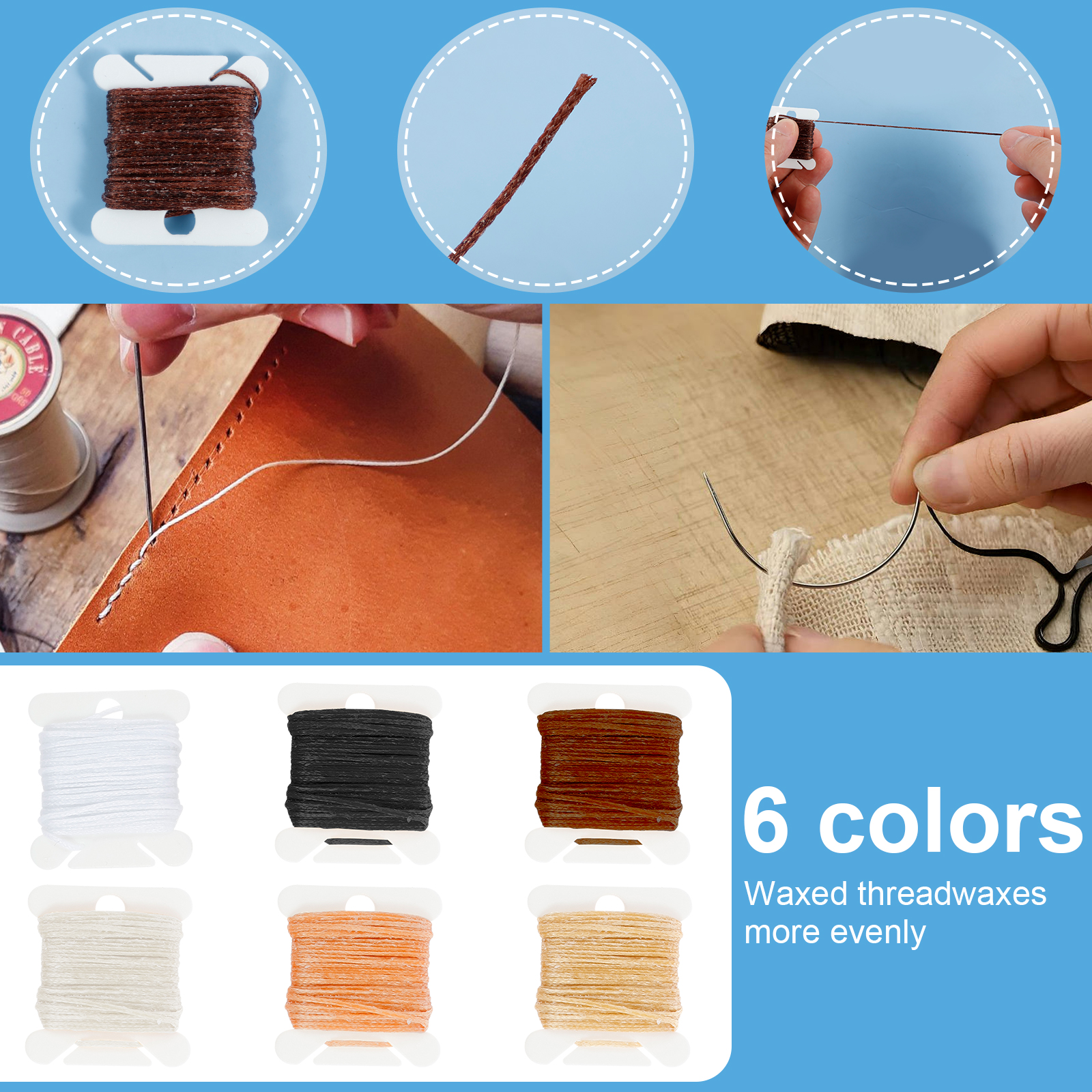 Leather Sewing Kit Portable Le - Upholstery Leather Work reseña y precio