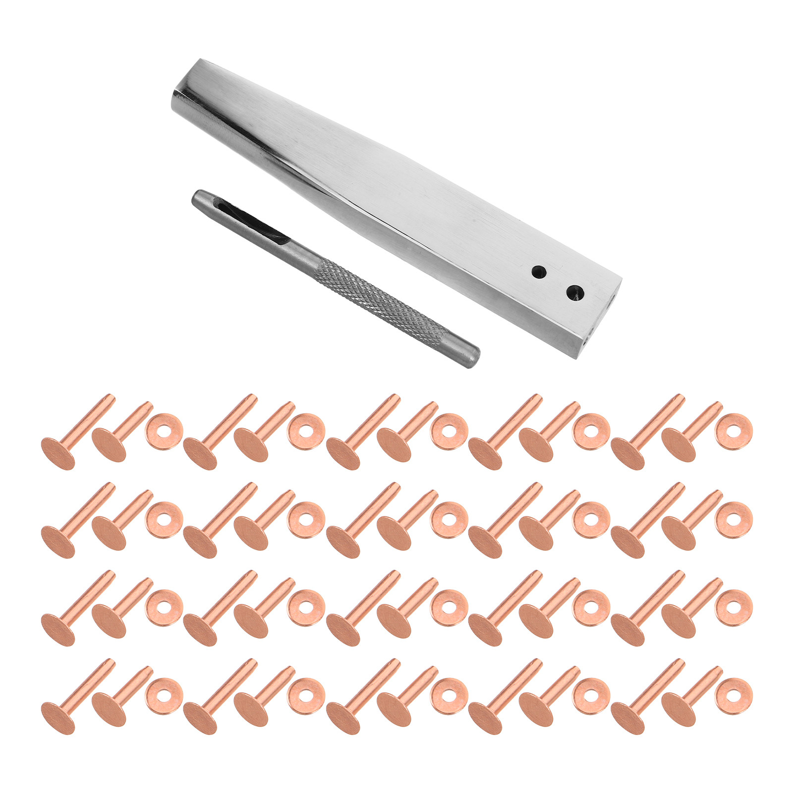 1Set Copper Rivet Setter Tool  - Leatherwork Rivet Setter reseña y precio