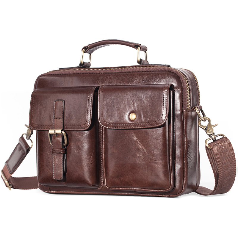 Brand New Cowhide Leather Mess - Leather Work Bag Mens reseña y precio